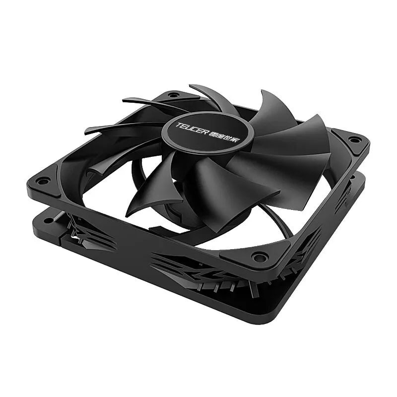 TEUCER PC boîtier d'ordinateur ventilateur PWM 4 broches 120mm silencieux 12CM ventilateur CPU refroidisseur ventilateur de refroidissement radiateur de refroidissement ventilateur 12V ajuster la vitesse du ventilateur