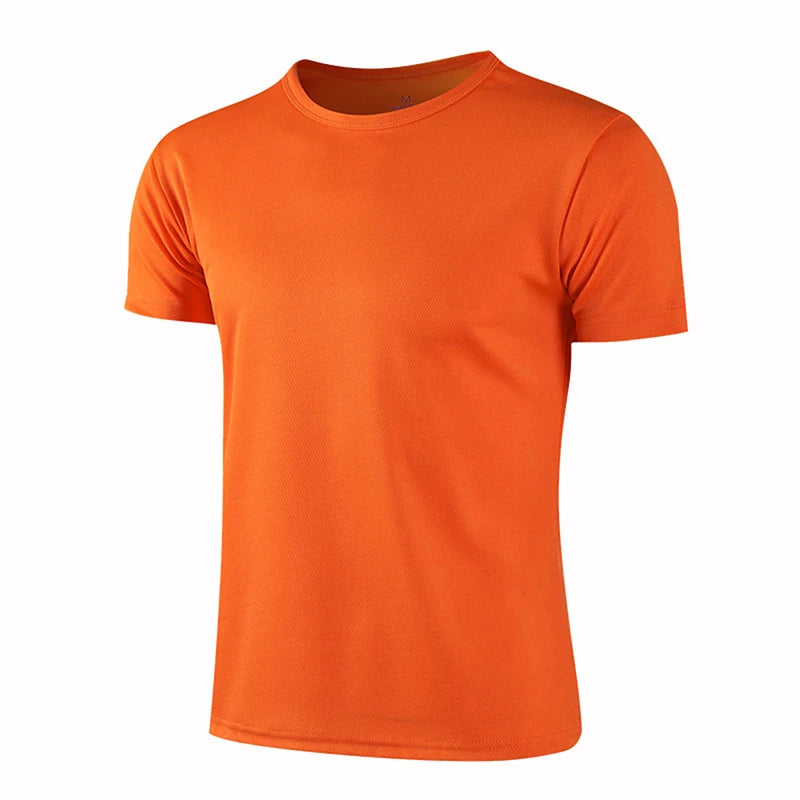 Camisetas de deporte de manga corta de secado rápido para hombre y mujer, camisetas de gimnasia, fitness, entrenamiento, correr, camisetas deportivas transpirables para adolescentes