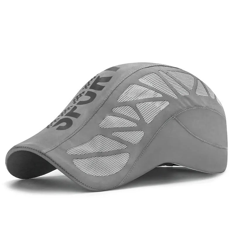 Gorra de deporte con alfabeto para hombres, nueva gorra de verano de malla transpirable, sombra de secado rápido, gorra de protección solar para exteriores