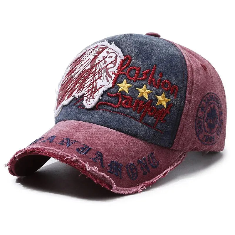 Quatre saisons nouvelle casquette de Baseball rétro en détresse décontracté Sports de plein air chapeau printemps et automne chapeau de soleil lettre broderie casquette hommes