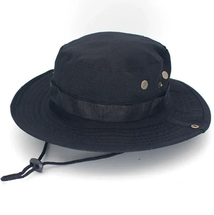 Sombrero para el sol para hombres y mujeres, gorra de camuflaje, para deportes al aire libre, tipo cubo, pesca, senderismo, caza, 60CM