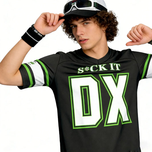 T-shirt de football noir pour hommes — mode classique, technologie sportive, plein air, fitness