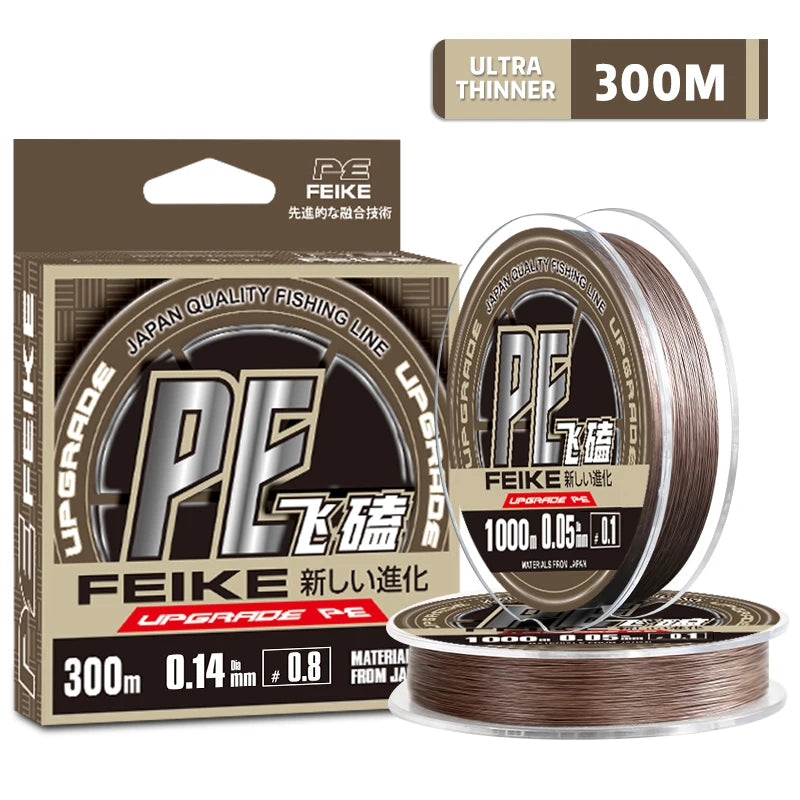 ZUKIBO FEIKE-Micro ligne de pêche tressée en PE, 0.05mm, 1000m, matériel japonais ultra fin, super bain, multimessieurs, carpe