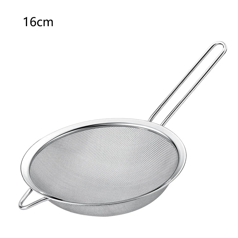Ensemble de passoires à huile en fil d'acier inoxydable, tamis à maille fine, passoire à farine, outils de cuisson spectaculaire, accessoires de cuisine, 1 pièce, 3 pièces, 4 pièces