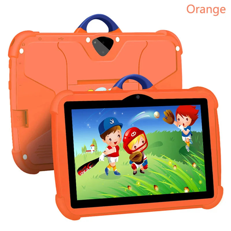 Nueva tableta de dibujos animados para niños de 7 pulgadas, Quad Core, 4 GB de RAM, 64 GB de ROM, Android, juegos educativos, regalos para niños