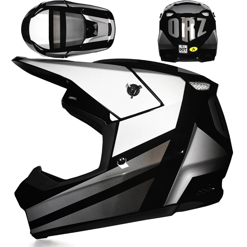 Casque Moto Hors Route Enfants Professionnel — Tout-Terrain Lunettes Cadeau