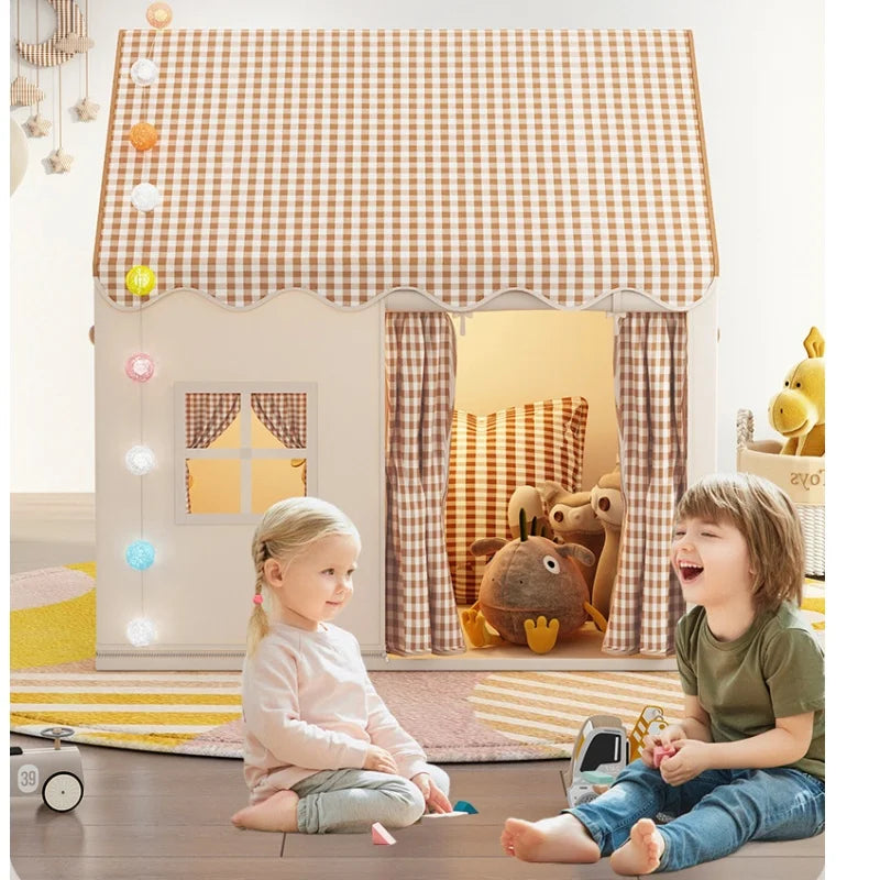 Kids Foldable Indoor Play Tent, Garden Teepee, Princess Castle, Cubby Toys, Children Room House, Outdoor Games