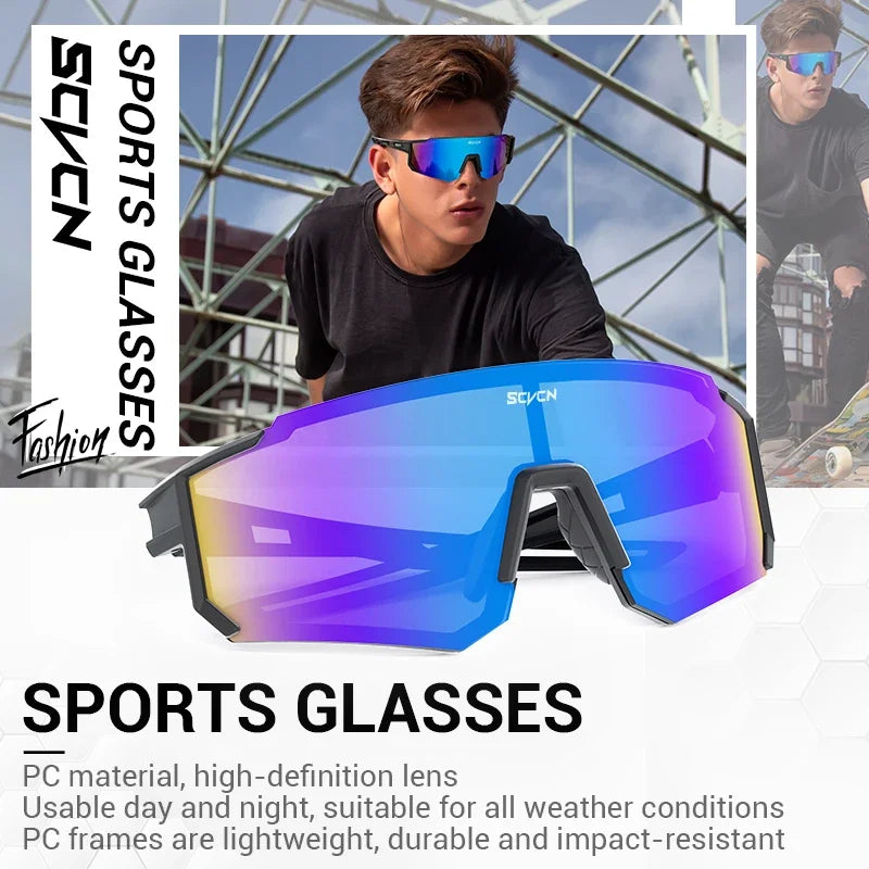 SCVCN New Outdoor Cycling Sunglasses Men Women MTB Driving Bicycle Glasses Sport Climbing Goggles Bike UV400 Eyewear