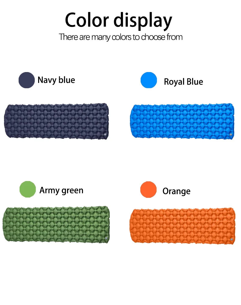 Tapis de couchage pliant pour Camping en plein Air, matelas gonflable de plage avec oreillers, tapis d'air ultraléger pour voyage et randonnée, nouveau
