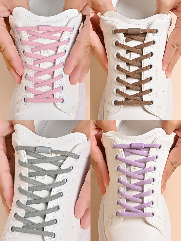 Lacets de chaussures élastiques pour enfants et adultes