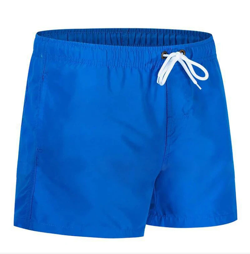 Maillot de bain pour hommes avec doublure en maille poches latérales short de plage solide séchage rapide léger cordon de serrage short de bain maillot de bain d'été