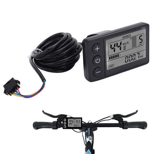 Panneau Commande Affichage LCD Scooter Vélo Électrique — Compteur 24V 36V 48V