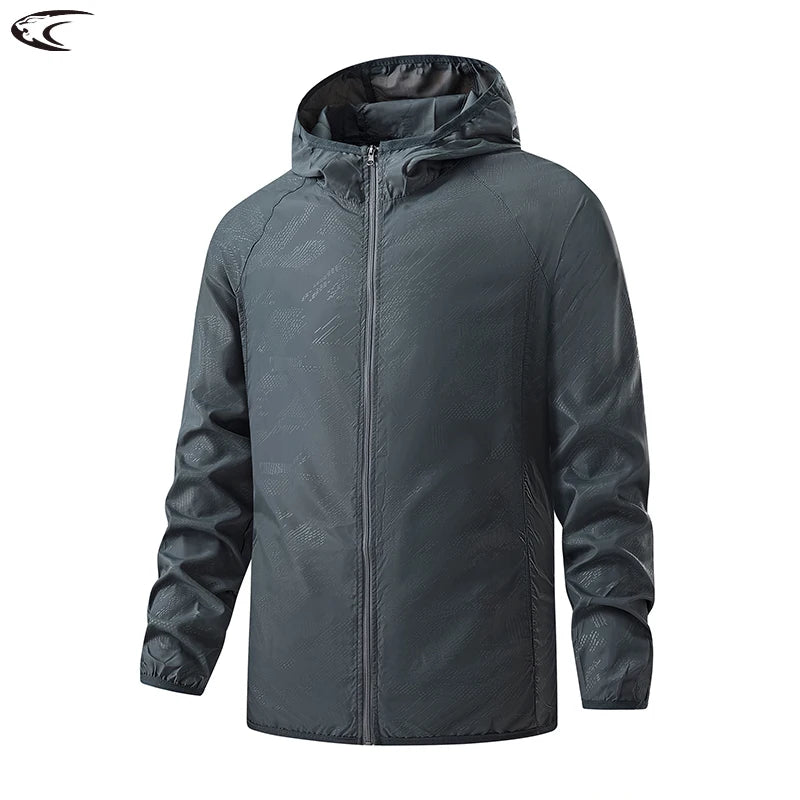 Veste de randonnée imperméable pour hommes et femmes — coupe-vent, protection solaire, camping, escalade, manteau pluie, unisexe (v2)