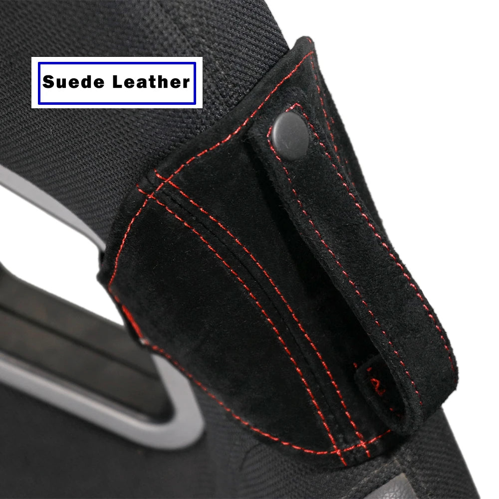 Support de ceinture de sécurité en cuir pour siège baquet de voiture de course JDM, guide et protecteur de ceinture