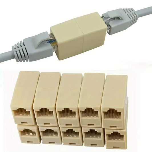 Connecteur de câble réseau Ethernet RJ45 5E 6 6a, 10 pièces, pour touristes, couremplaçant à tête droite LAN