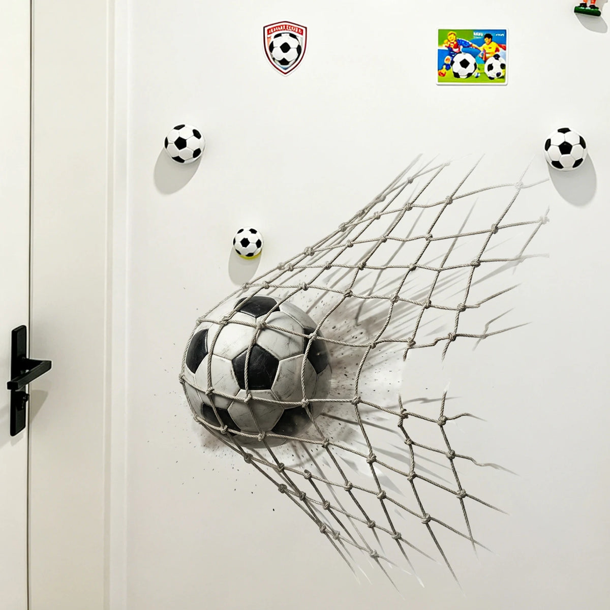 Autocollants Muraux Football Vinyle Amovibles — Décoration Chambre & Salon Thème Sport