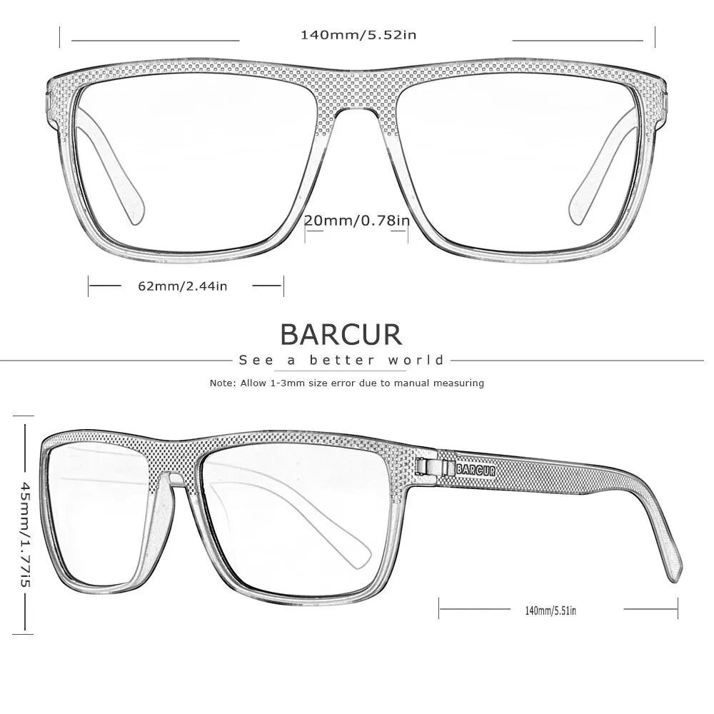 Lunettes de soleil polarisées TR90 sport léger — protection UVAB, homme et femme