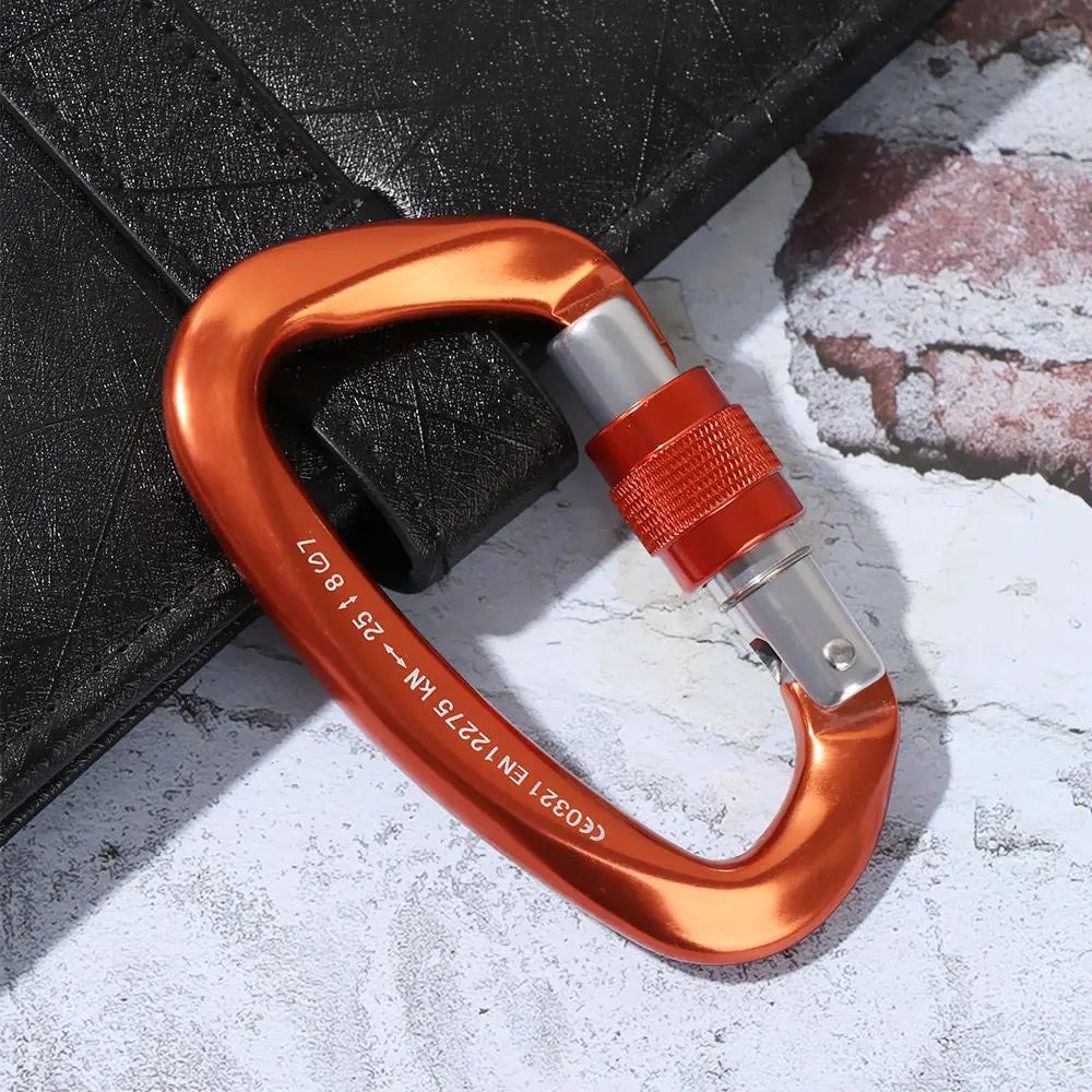 Accessoires de verrouillage principal de sécurité en aluminium de qualité, équipement de protection d'alpinisme, mousqueton professionnel, crochets pour clés d'escalade