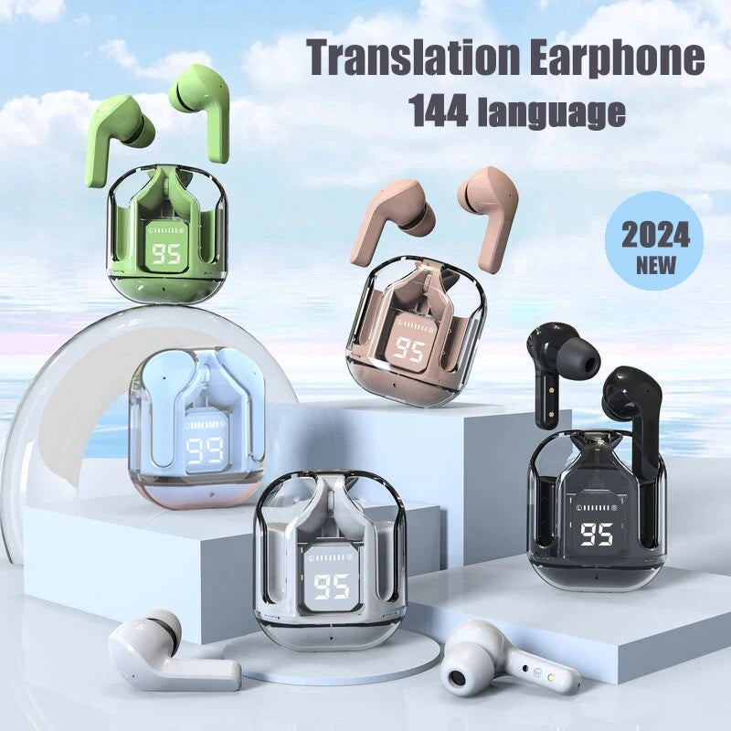 GREATWALL AI Translation Earbuds, In-Ear Noise Cancelling, High Definition 5.3 Sound Quality, Wireless Headphones for Sports and Fitness