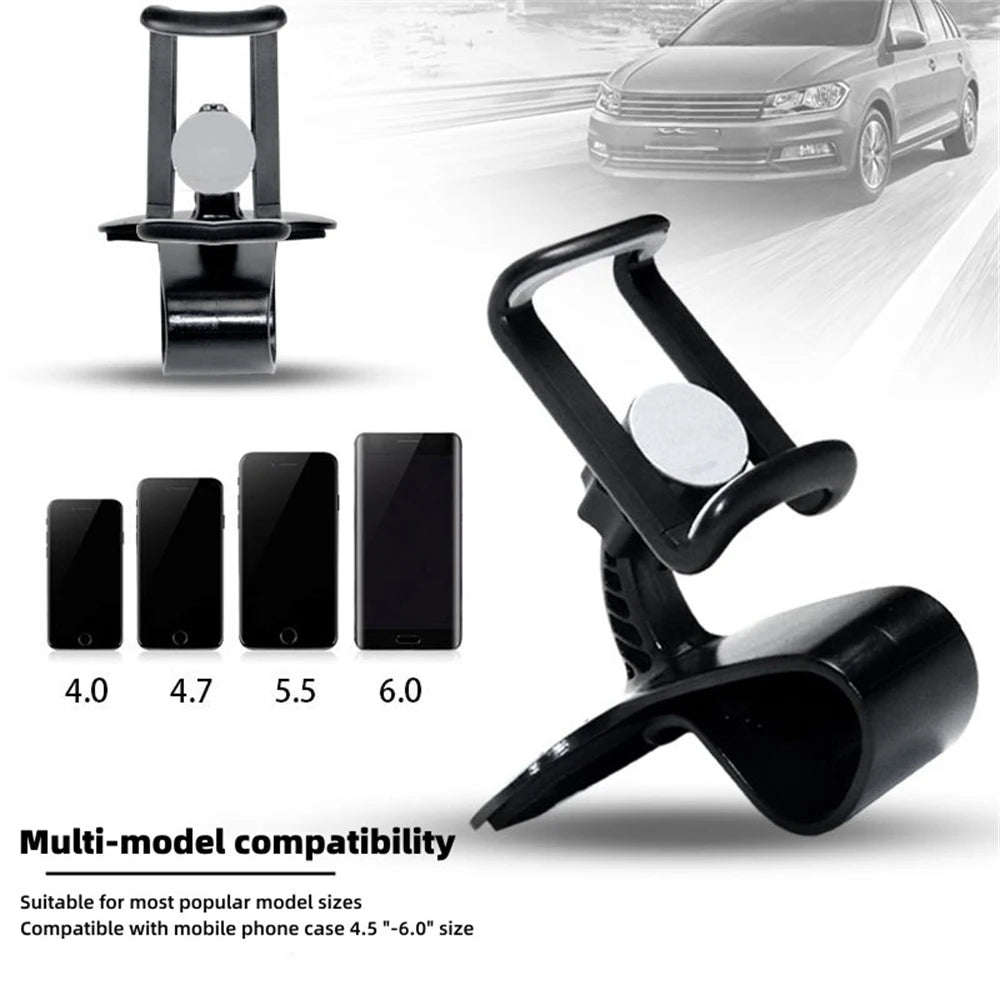 Soporte universal para teléfono de coche, soporte GPS con clip para salpicadero de coche 360° Soporte GPS giratorio para teléfono en el coche para iPhone Xiaomi