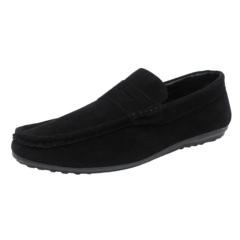 Men's High-Quality Soft Loafers Spring Autumn Men's Shoes Casual Warm Slip-on Driving Flats Plus Size Men's Shoe