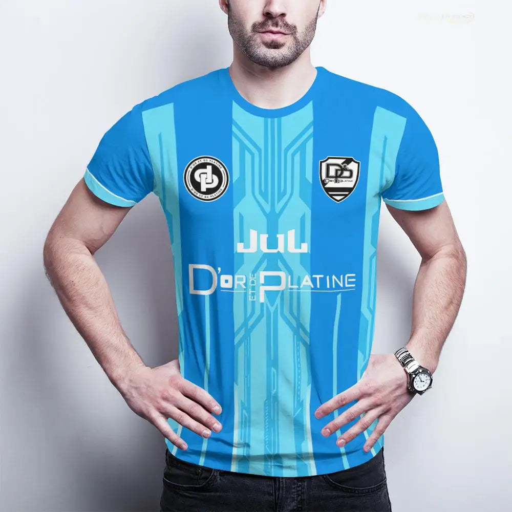 Maillot de football co-brandé — respirant, séchage rapide, chemise de sport