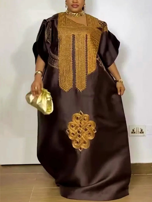 Robes africaines pour femmes, vêtements traditionnels africains Dashiki Ankara, Robe brodée Abayas, Kaftan musulman, Robe Maxi longue