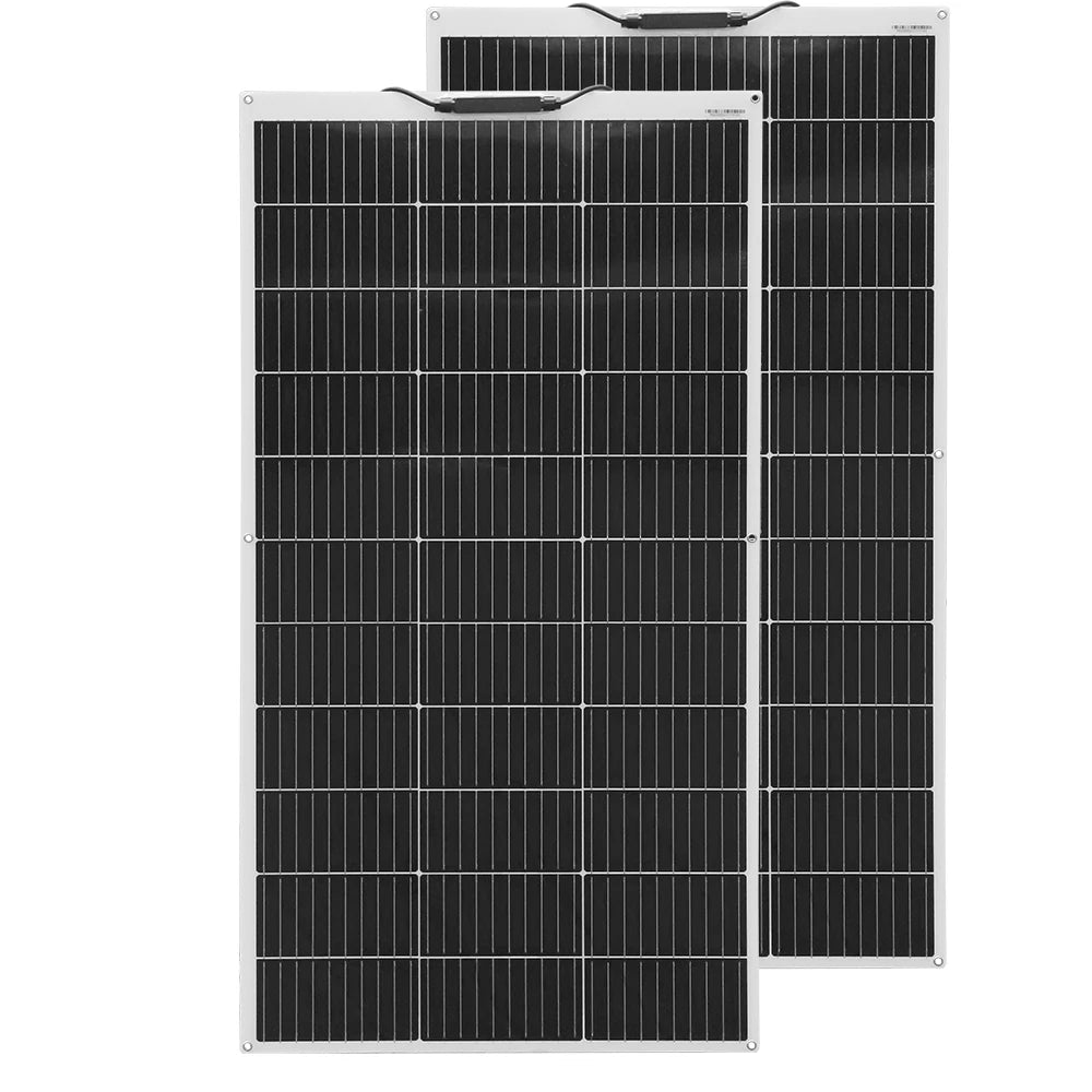 Panneau solaire souple 120W 12V monocristallin — semi-flexible, camping-car, van, bateaux, surfaces inégales