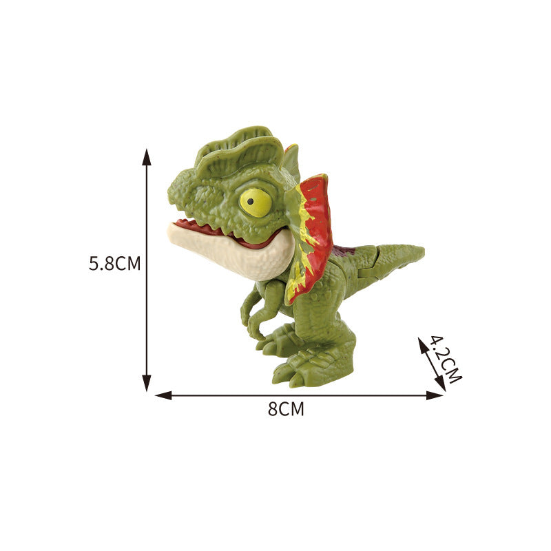 Dinosaure jurassique Triceratops tyrannosaure, modèle de jouets pour enfants, dinosaures créatifs pour mordre les doigts, jouet interactif, cadeau pour garçon