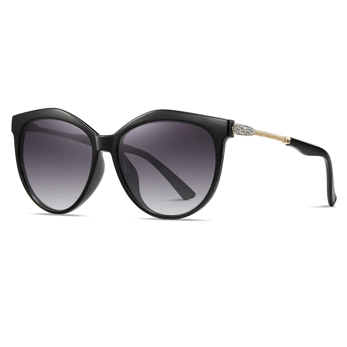BARCUR Polarized Cat Eye Sunglasses for Women Gradient Round Sunglasses for Women Oculos Lunette De Soleil Femme