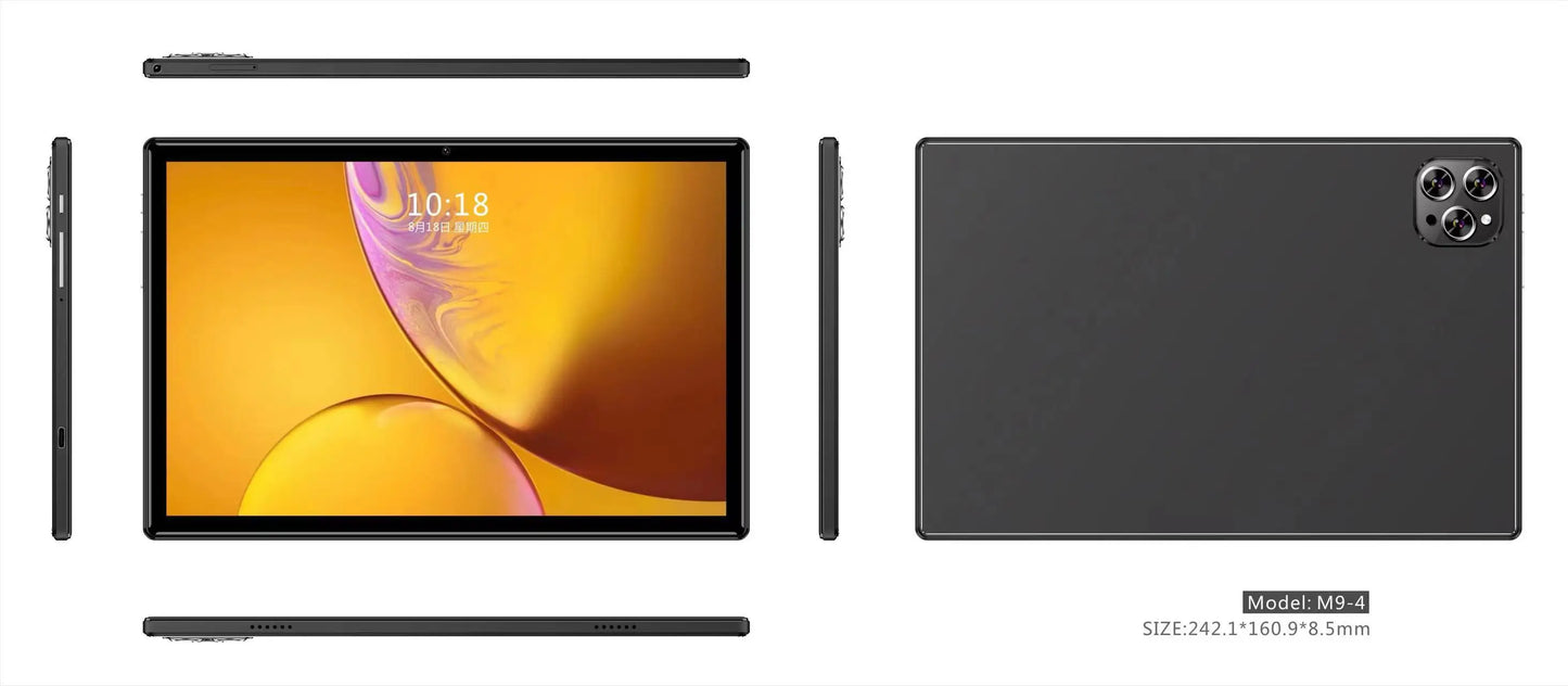 Global Pad-Tablet de persistencia 4G, Octa Core, Android 12, Ordenador PC, Tarjeta ocular para turistas, Llamada telefónica, WiFi, Bluetooth, Original, Nuevo, 2024