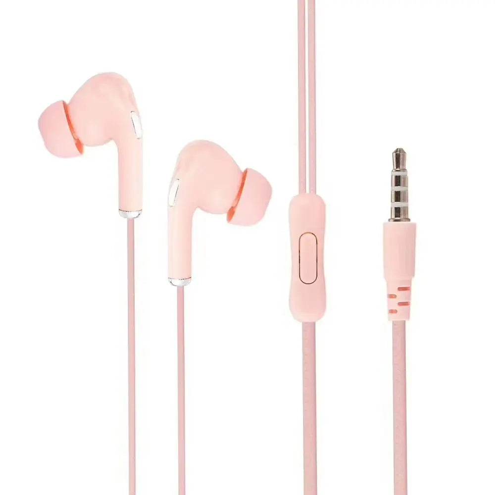 High-definition wired earphones with microphone, in-ear control, portable sports headset, wired earphones for mobile in the morning, 3.5mm
