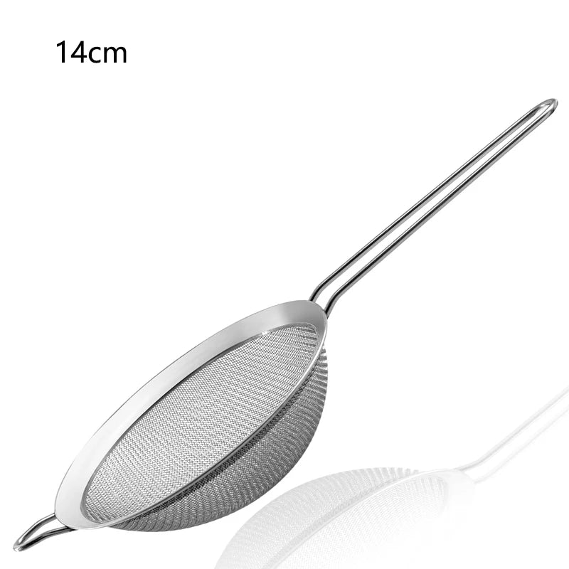 Ensemble de passoires à huile en fil d'acier inoxydable, tamis à maille fine, passoire à farine, outils de cuisson spectaculaire, accessoires de cuisine, 1 pièce, 3 pièces, 4 pièces