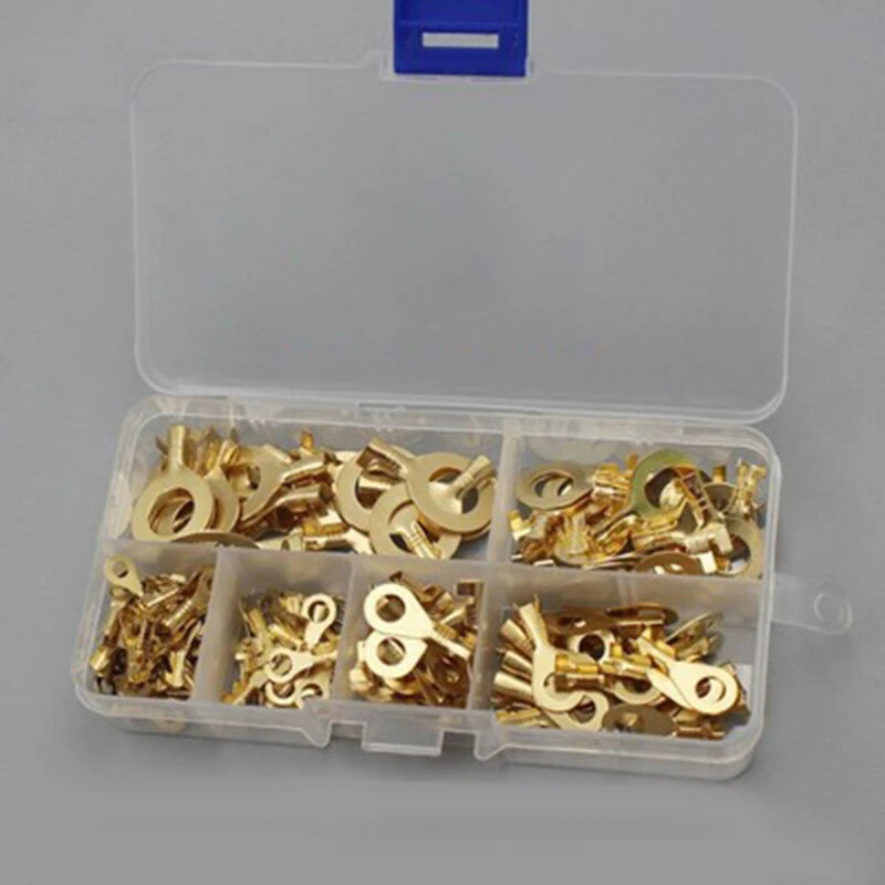 Terminales tipo O para terminal nocturno DJ431, conector Cold-PMurcia, cableado de lengüeta de cobre, juego de 150 piezas, nuevo