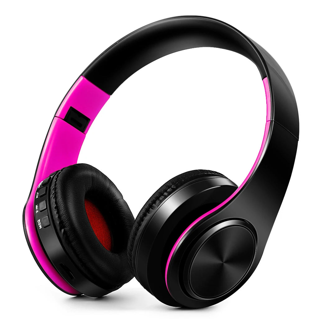 Casque sans fil Bluetooth pour hommes — cadeau doré, stéréo, jeu, micro intégré, universel smartphones