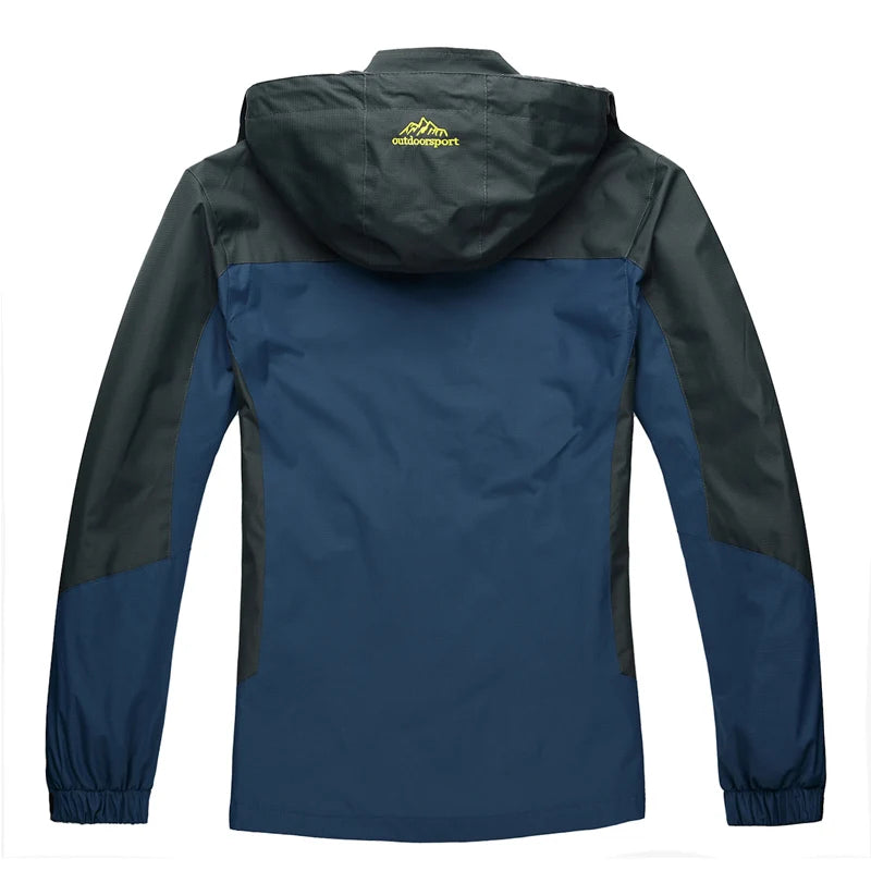 TRVLWEGO Camping randonnée veste hommes automne Sports de plein air manteaux escalade Trekking coupe-vent voyage imperméable vestes noir