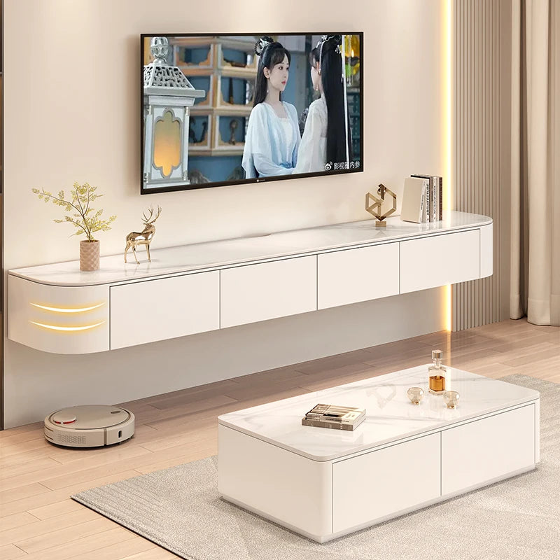 Mueble TV nórdico moderno Premium flotante mueble TV flotante nórdico con cajones Mueble de Salón Mueble de televisión Muebles de casa para salón
