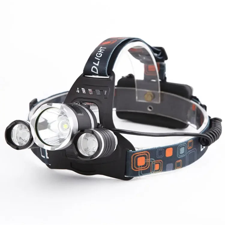 Lampe frontale rechargeable USB 2*18650, puissante lampe torche LED, lanterne étanche, lampe frontale portable pour la pêche et le camping