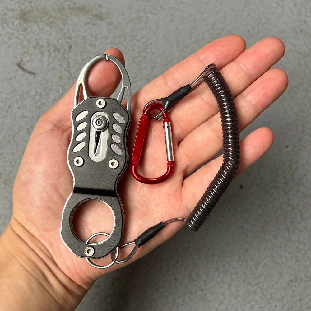 Poignée de poisson en acier inoxydable 304, antirouille, serrure Portable, matériel de pêche, outil de pince à lèvres, contrôleur de poisson Portable professionnel