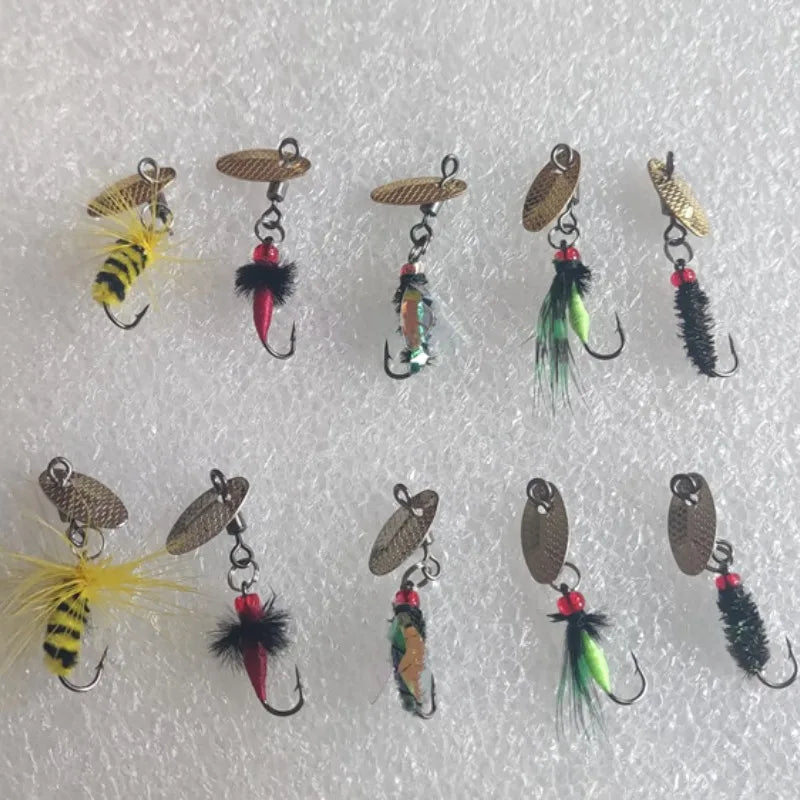 Insectes Bioniques Faux Leurres de Pêche — Lot de 5 Pièces