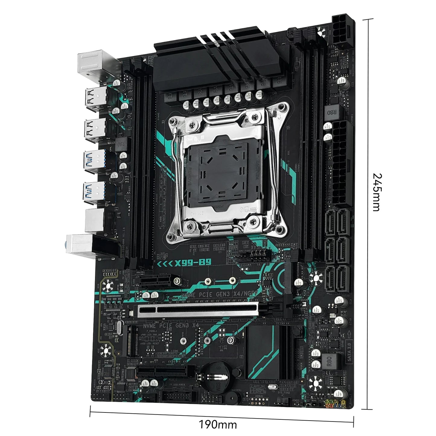 Carte mère MACHINIST X99 B9 LGA2011-3, kit Xeon E5 2650 V4, processeur compatible DDR4 RAM M.2 NVME SATA M-ATX pour ordinateur de jeu