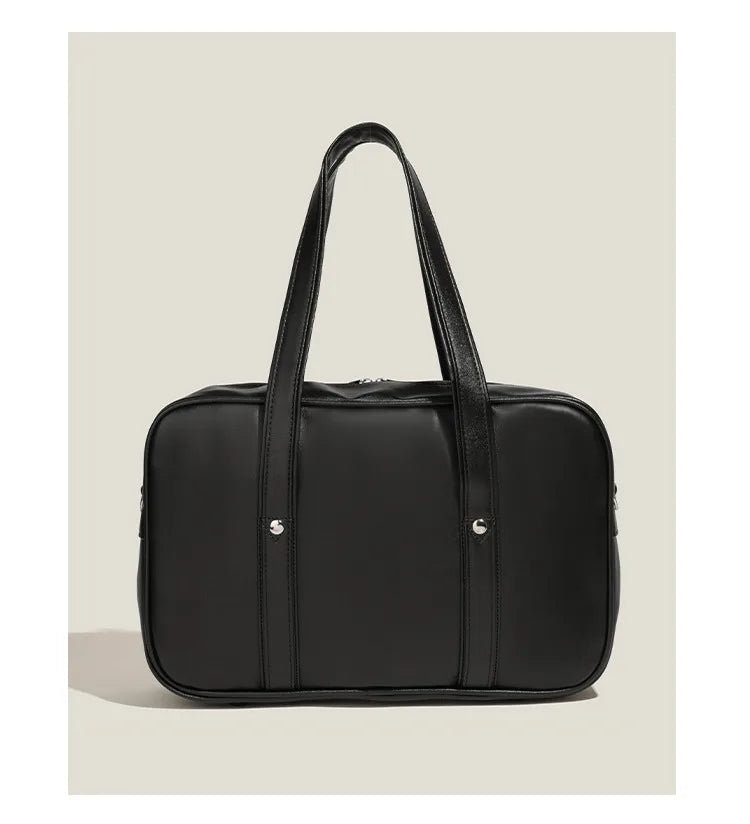 Two-dimensional Japanese JK uniform student bag, PU satchel for girls, wear-resistant and waterproof single-shoulder messenger handbag