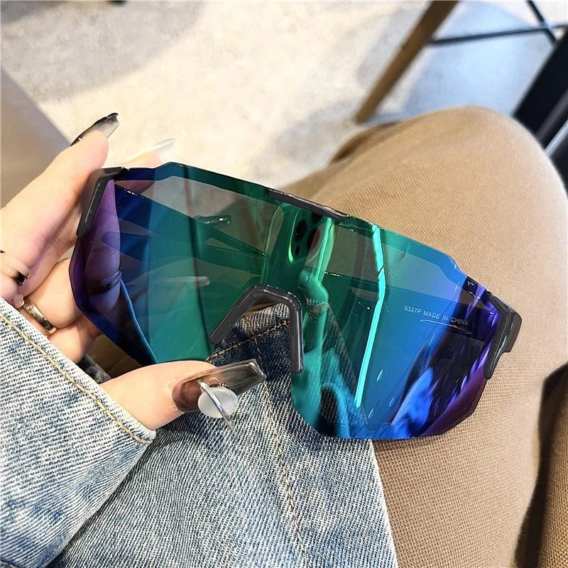 Nouvelles lunettes de soleil de cyclisme grand cadre UV400 nuances Protection UV Sports de plein air coupe-vent Anti-Ultraviolet randonnée lunettes d'escalade