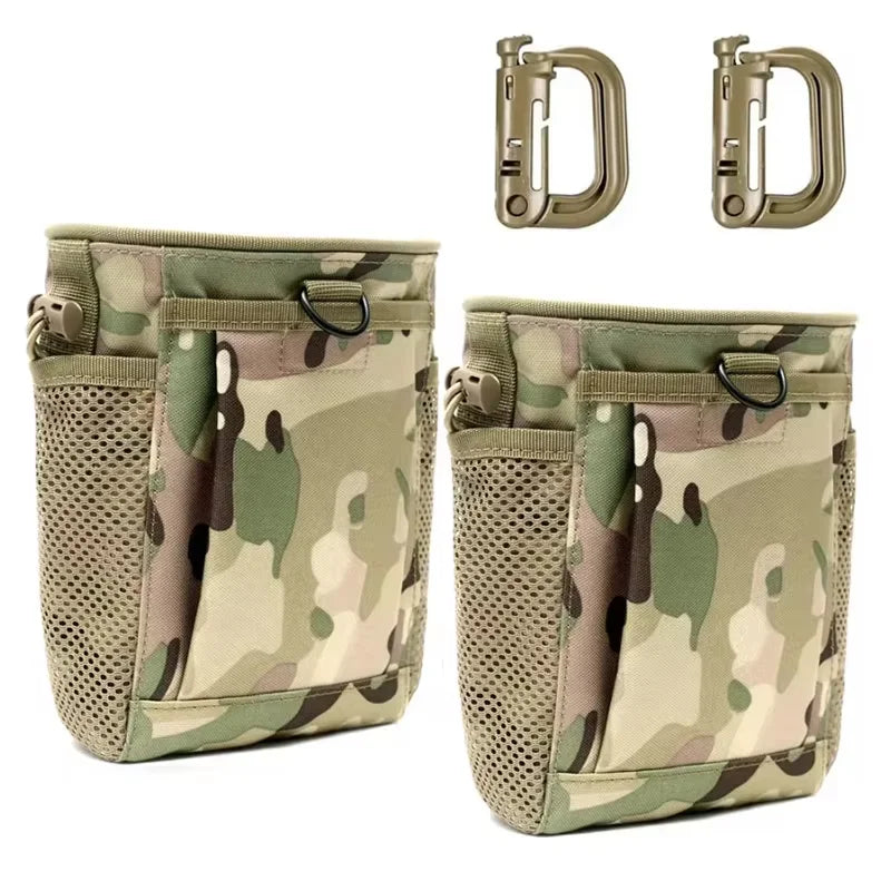 Pochette de décharge Molle, pochette de récupération de magazines de chasse, sac de munitions à cordon de serrage, sac banane de taille, sac étui réglable