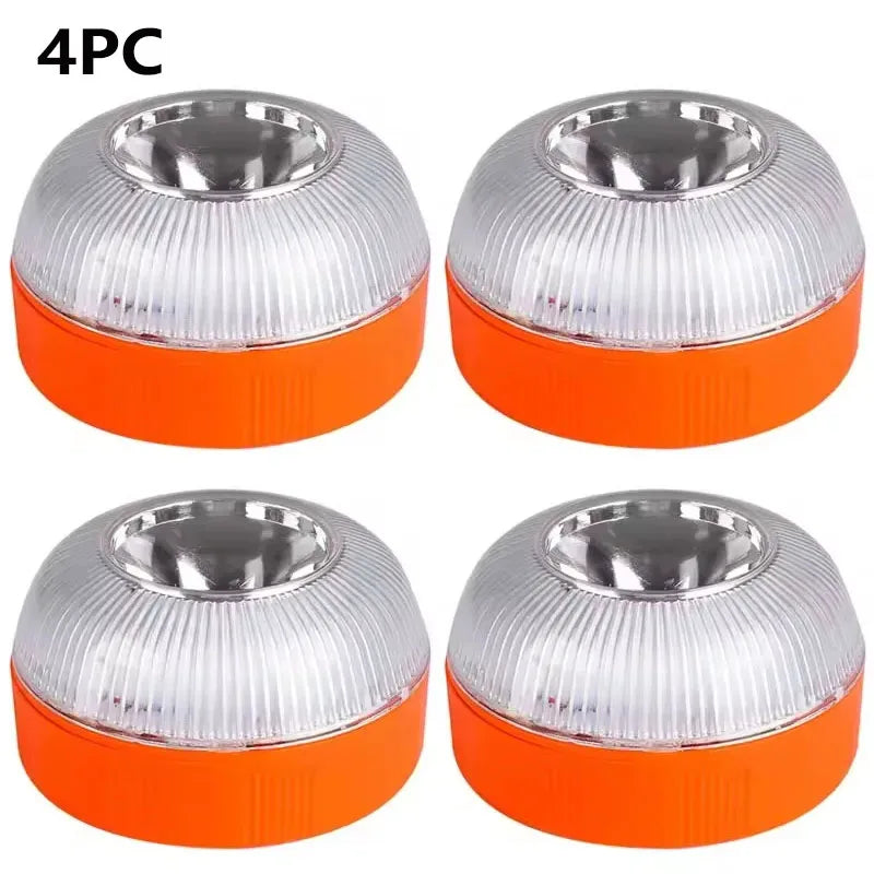 Lumière d'urgence LED pour voiture, clignotant, stroboscope à Induction magnétique, avertissement Portable, accessoire de sécurité pour accidents routiers, 1/2/3/4 pièces