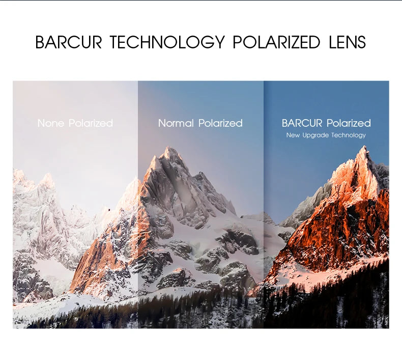 Lunettes de soleil polarisées TR90 sport léger — protection UVAB, homme et femme