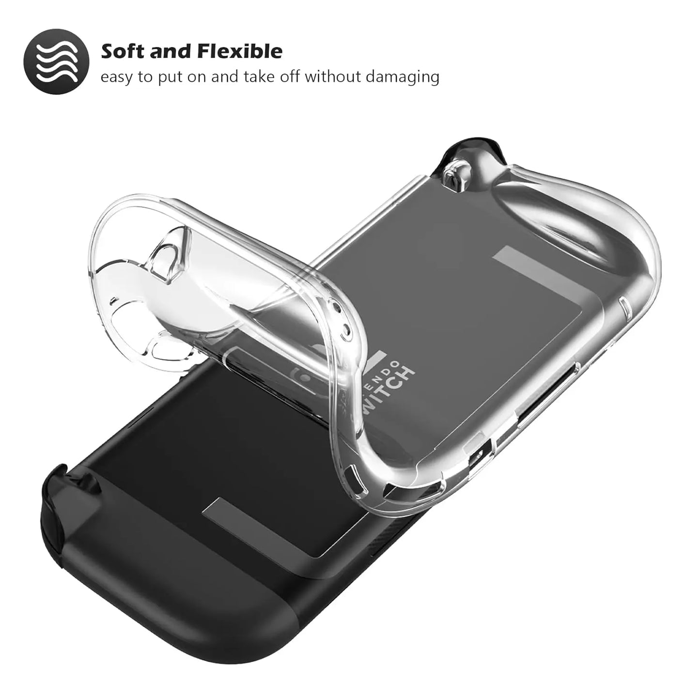 Étui de protection pour console portable 2025 — housse TPU, anti-rayures, absorption des chocs, poignée ergonomique