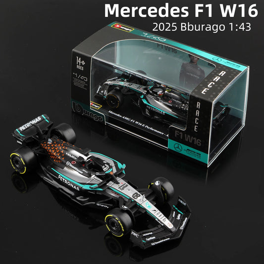 Modèle réduit F1 1:43 métal moulé sous pression 2025 — voiture de course, collection, jouet