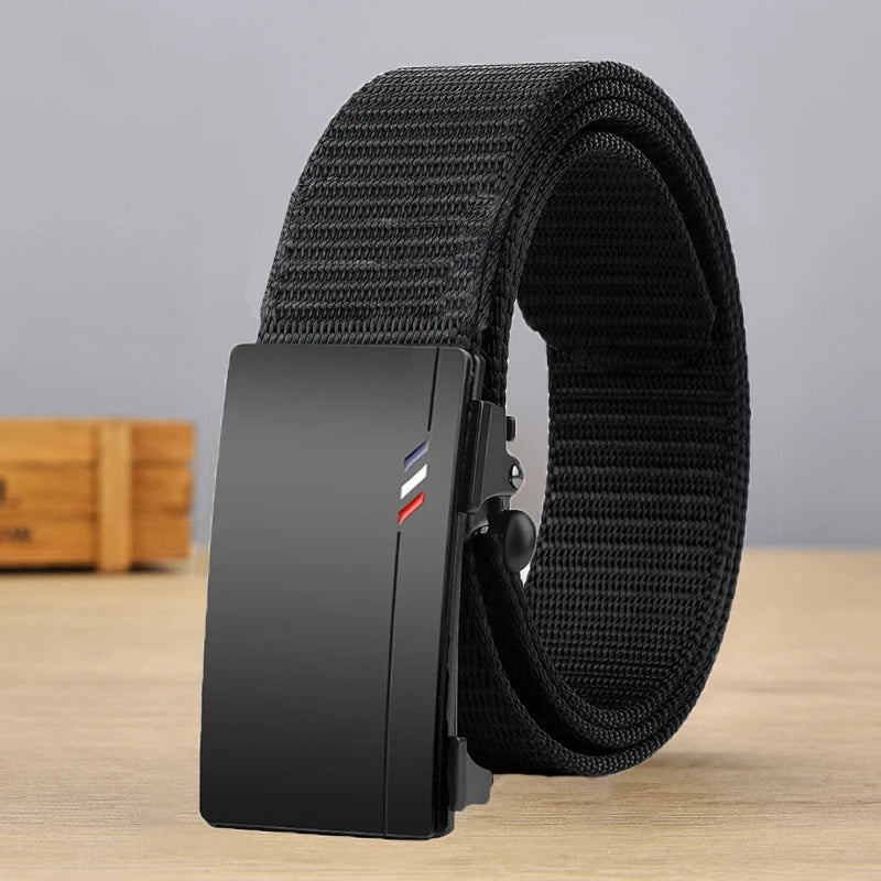 Ceinture Nylon Respirante Boucle Automatique Homme — Sport Extérieur Jean