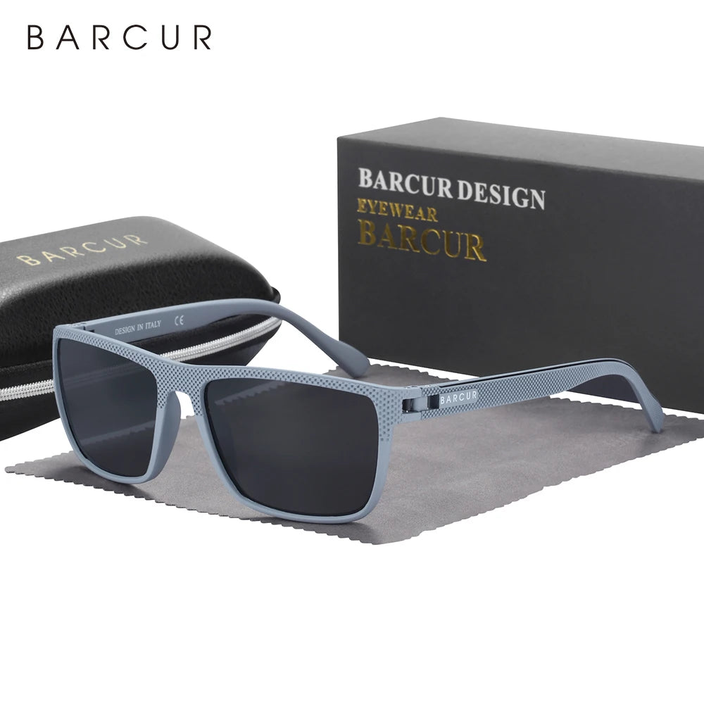 Lunettes de soleil polarisées TR90 sport léger — protection UVAB, homme et femme